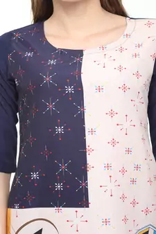 Crepe Straight Multi Kurta