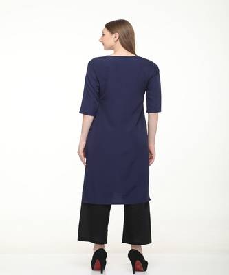 Crepe Straight Multi Kurta 5