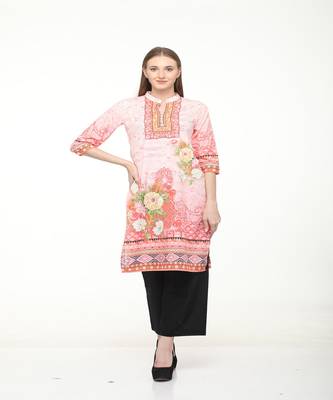 Crepe Multi Straight digital Kurta 1