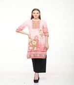 Crepe Multi Straight digital Kurta
