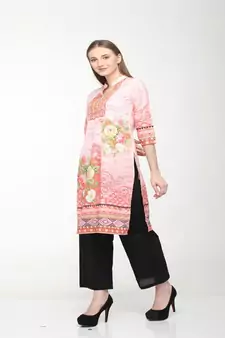 Crepe Multi Straight digital Kurta