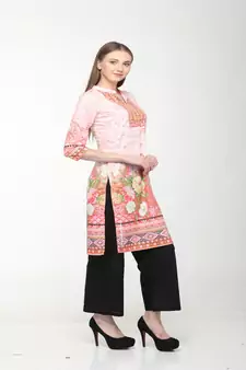 Crepe Multi Straight digital Kurta