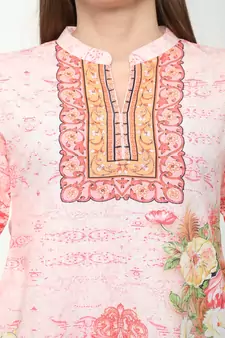 Crepe Multi Straight digital Kurta