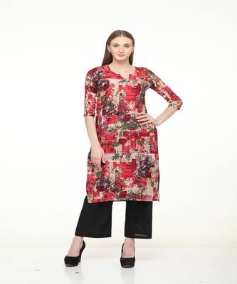 Rayon Straight Multi Kurta 1