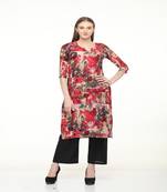 Rayon Straight Multi Kurta