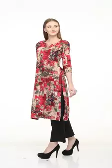Rayon Straight Multi Kurta