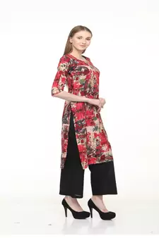 Rayon Straight Multi Kurta
