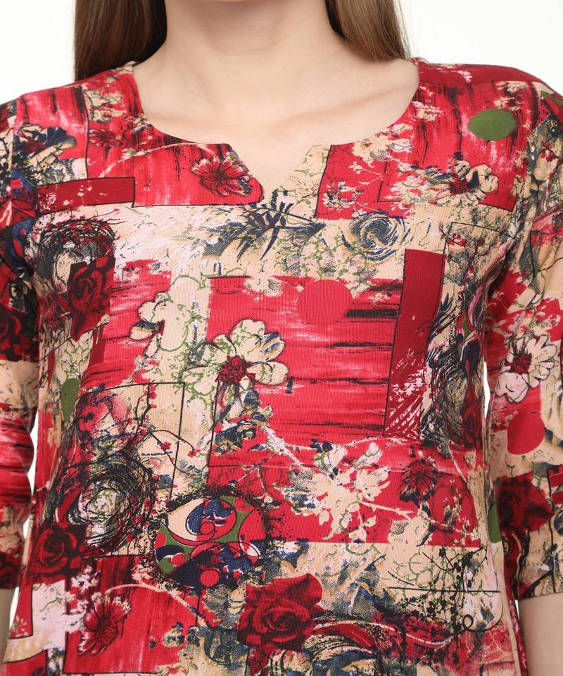 Rayon Straight Multi Kurta