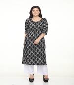 Crepe Straight Black Kurta
