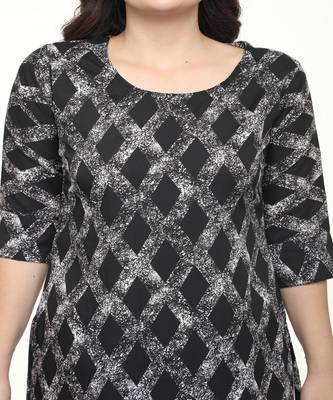 Crepe Straight Black Kurta 4