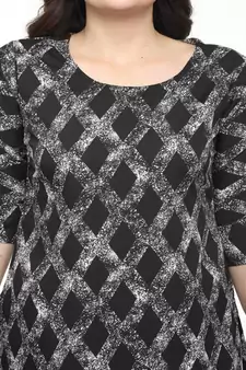 Crepe Straight Black Kurta