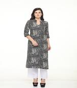 Crepe Straight Black Kurta