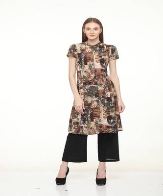 Rayon Multi Straight Printed Kurta 1