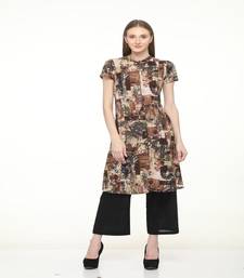 Rayon Multi Straight Printed Kurta