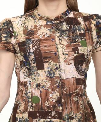 Rayon Multi Straight Printed Kurta 4
