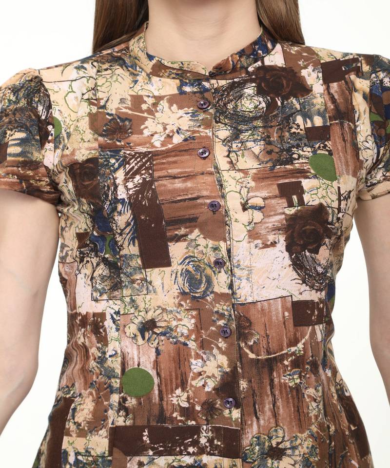 Rayon Multi Straight Printed Kurta