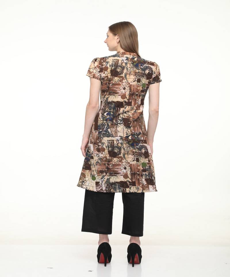 Rayon Multi Straight Printed Kurta