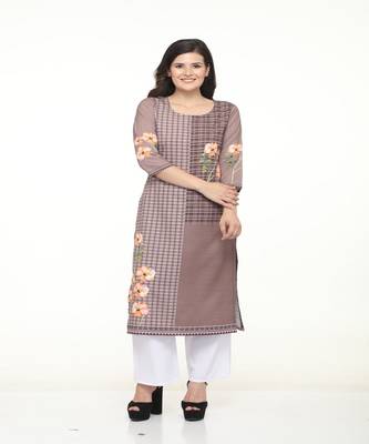 Crepe Straight Multi Kurta 1