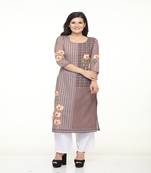 Crepe Straight Multi Kurta