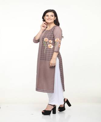 Crepe Straight Multi Kurta 2