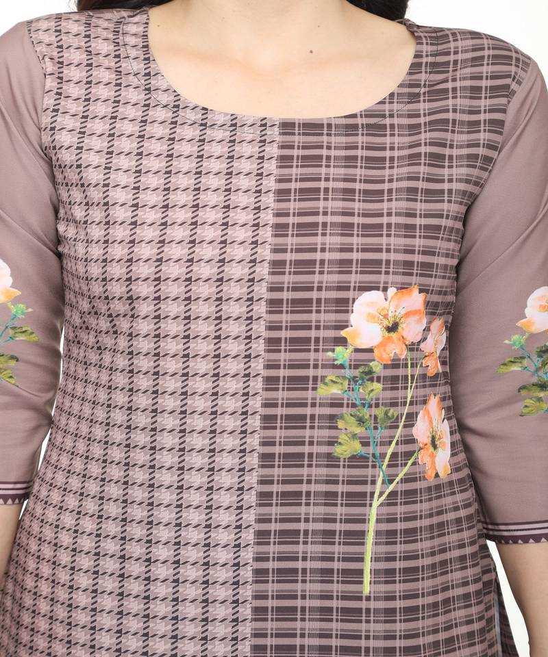 Crepe Straight Multi Kurta