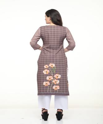 Crepe Straight Multi Kurta 5