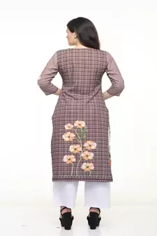 Crepe Straight Multi Kurta