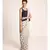 Payal Singhal Navy Colour Art Crepe Top with Cream Printed Art Georgette Saree