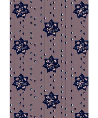 Payal Singhal  Purple Star print full width scarf 2