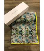 Payal Singhal Pink Ikat Love print full width scarf