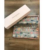 Payal Singhal Grey Bandhani Kilim print full width scarf