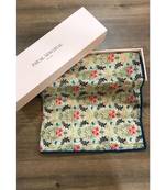 Payal Singhal Olive Poppy Love print full width scarf