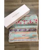 Payal Singhal Grey Ikat Stripe print full width scarf