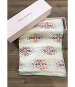 Payal Singhal Cream Ikat Butti print full width scarf