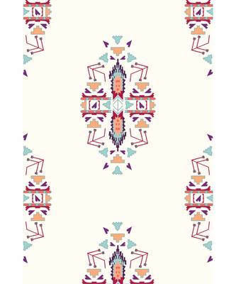 Payal Singhal Cream Ikat Butti print full width scarf 2