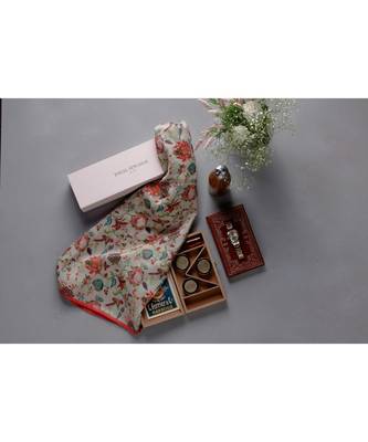 Payal Singhal Khaki Chidiya print full width scarf 1