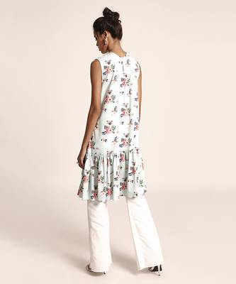 PS Pret by Payal Singhal Blue Printed Art Crepe Tunic 3