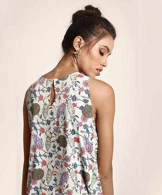 PS Pret by Payal Singhal Blue Printed Art Crepe Tunic 4