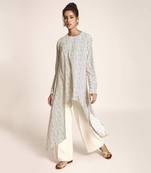 PS Pret by Payal Singhal Cream Printed Art Crepe Tunic