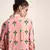 Payal Singhal Coral Printed Art Crepe Shirt Dress