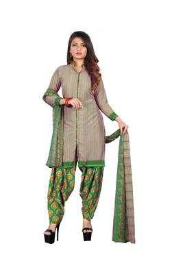 Green printed synthetic salwar 1