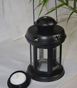 Decorative Hanging Tealight Candle Holder Lantern Indoor outdoor Home Decoration for Gifts Black