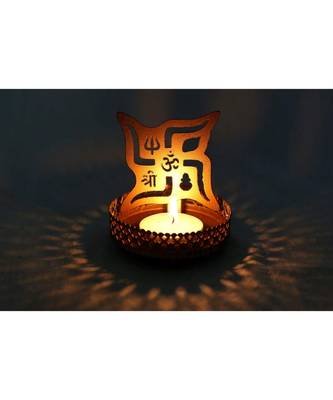 Swastik Shadow Tealight Candle Holder 1