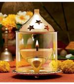 Brass Gold Akhand Diya Big Oil Puja Lamp 4 Inch
