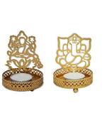 Shadow Ganesh and Laxmi ji  Tealight Candle Holder  Combo