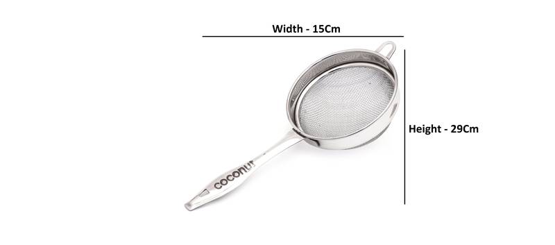 Coconut Stainless Steel Juice & Soup Strainers/Liquid Filter   Diameter 15Cm