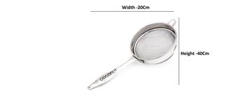 Coconut Stainless Steel Juice & Soup Strainers/Liquid Filter   Diameter 20Cm 3