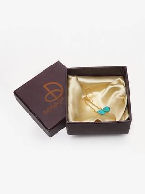 Blue diamond earrings 2