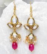 Red diamond earrings