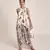 Payal Singhal Ivory Printed Art Crepe Kurta with Lilac Printed Art Crepe Low Crotch Pant